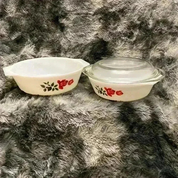 Vintage  Pyrex June Rose - Picture 16 of 16